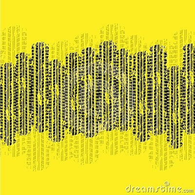 Tire tracks background Vector Illustration