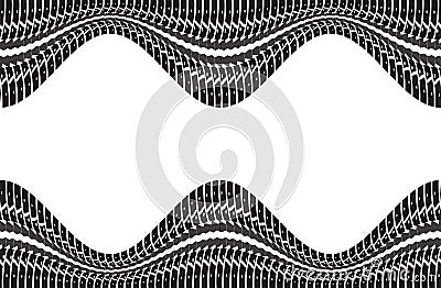 Tire tracks vector Vector Illustration