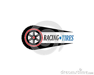 tire,wheels of automotive icon logo vectortemplate Vector Illustration