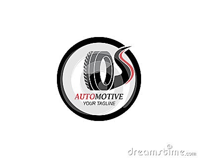 tire,wheels of automotive icon logo vectortemplate Vector Illustration