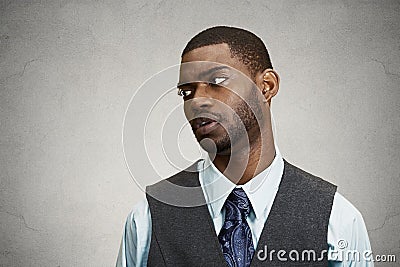 Tired Annoyed Man Stock Photo