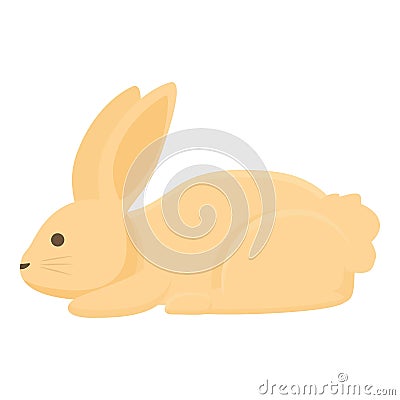 Tired rabbit icon cartoon vector. Cute pet Vector Illustration