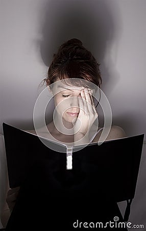 Tired woman Stock Photo