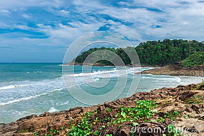 Tiririca beach in Itacare Bahia Brazil Stock Photo