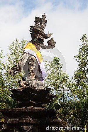 A statue of Tirta Empul temple. Tampaksiring. Gianyar regency. Bali. Indonesia Stock Photo