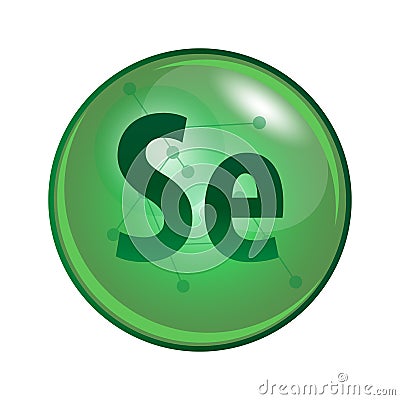 Mineral Selenium capsule Se. Vector icon for health. Vector Illustration