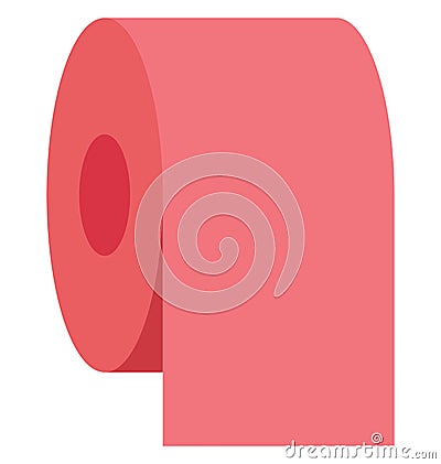 tissue roll, tissue paper, Isolated Vector icon that can be easily modified or edit tissue roll, tissue paper, Isolated Vector ic Vector Illustration