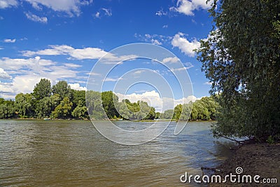 Tisza River at Szeged Stock Photo