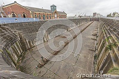 Titanic dry dock in Belfast Stock Photo