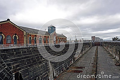 Titanic dry dock and pump house Editorial Stock Photo