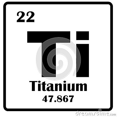Titanium Element icon Vector Illustration