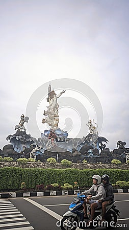 Titi banda statue in Denpasar, Bali Editorial Stock Photo