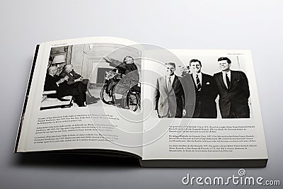 Photography book by Nick Yupp, John Foster Dulles and Winston Churchill Editorial Stock Photo