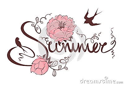 Title - Summer Vector Illustration