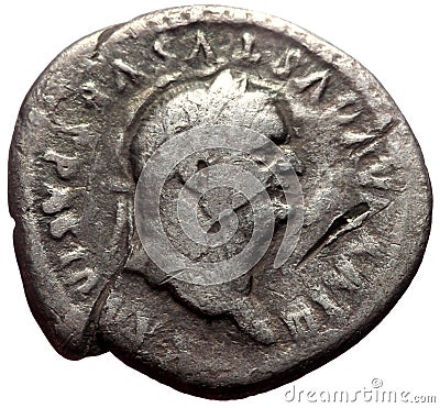 denarius Titus Stock Photo