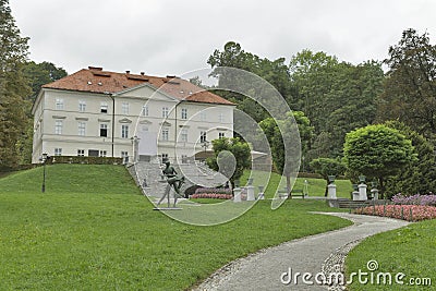 Tivoli castle in Ljubljana, Slovenia Stock Photo