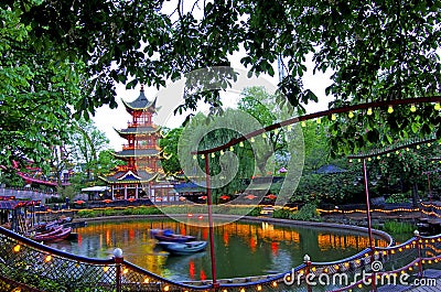 Tivoli gardens Stock Photo