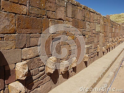 Tiwanaku, Altiplano, Bolivia Stock Photo