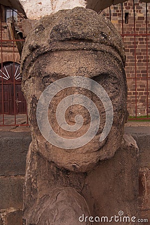 Tiwanaku Culture Statue Stock Photo