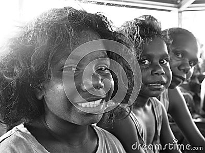 Tiwi People, Australia Editorial Stock Photo