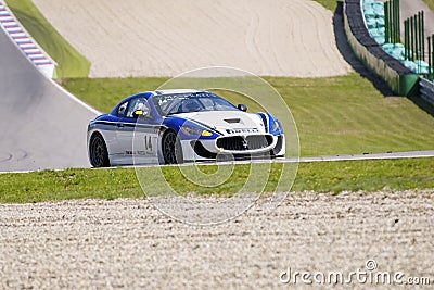 Tiziano Frazza in action at FIA WTCC The Trofeo Editorial Stock Photo