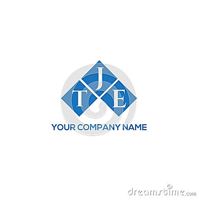 TJE letter logo design on WHITE background. TJE creative initials Vector Illustration