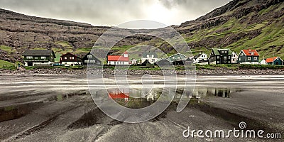 Tjornuvik, Streymoy, faroe island Stock Photo