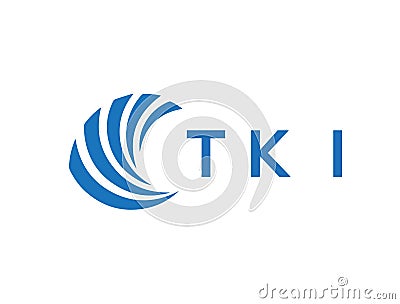 TKI letter logo design on white background. TKI creative circle letter logo Vector Illustration