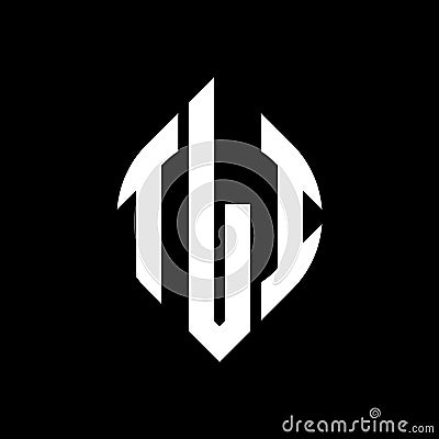TLI circle letter logo design with circle and ellipse shape. TLI ellipse letters with typographic style. The three initials form a Vector Illustration