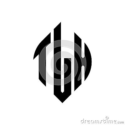 TLX circle letter logo design with circle and ellipse shape. TLX ellipse letters with typographic style. The three initials form a Vector Illustration