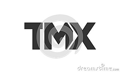 TMX logo design template with strong and modern bold text. Initial based vector logotype featuring simple and minimal typography. Vector Illustration