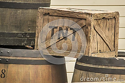 TNT box Stock Photo