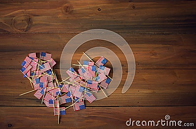 To celebrate Independence Day on the 4th of July with American USA flag Stock Photo