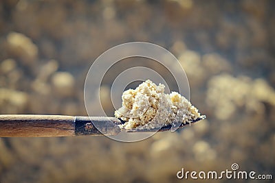 To dig in the sand.Shovel. Stock Photo