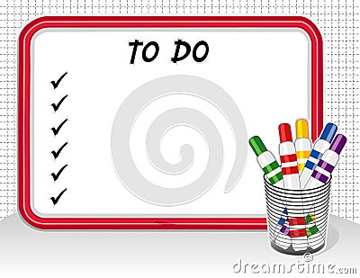 To Do List Vector Illustration