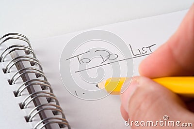 To-Do List Stock Photo