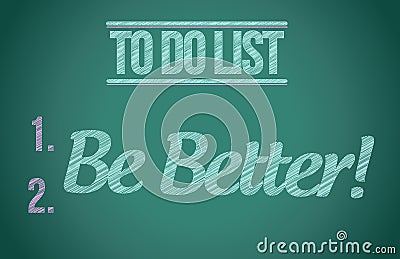 To do list be better concept illustration design Cartoon Illustration