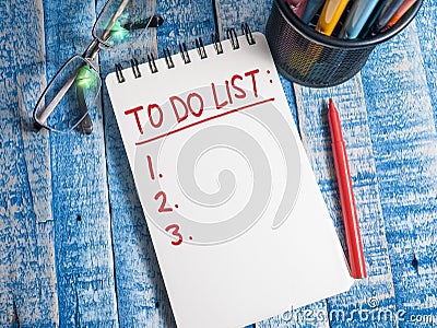 To Do List, Business Schedule Motivational Words Quotes Concept Stock Photo