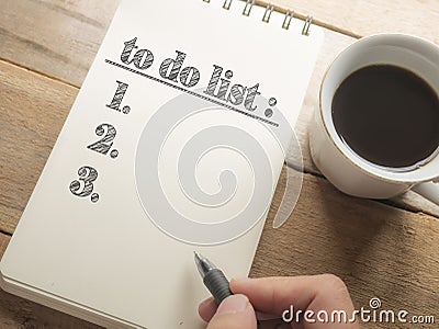 To Do List, Business Schedule Motivational Words Quotes Concept Stock Photo