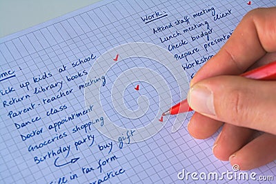 To do list Stock Photo