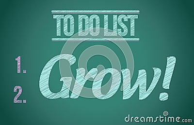 To do list grow concept illustration design Cartoon Illustration