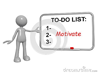 To do list motivate on board Stock Photo