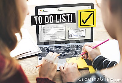 To Do List Time Management Reminder Prioritize Concept Stock Photo