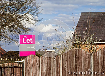 To let sign Stock Photo