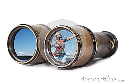 To look for new horizons Stock Photo