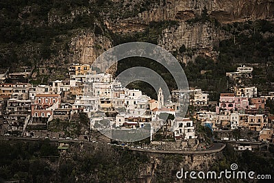 If you love positano, you will also love the curves to reach it Stock Photo