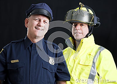 To Serve and Protect Stock Photo