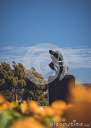 To think in a second wasted... Editorial Stock Photo