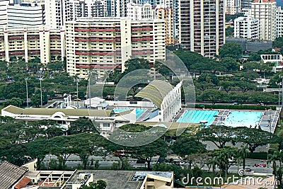 Toa Payoh swimming complex Stock Photo