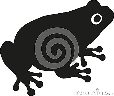 Toad Silhouette Vector Illustration